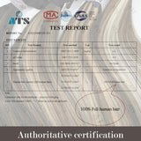 Honsoo Clip In Virgin Hair Extensions 18inch 70g 7pcs Mixed Bleach Blonde Real Human Hair Extensions Balayage Straight Silky Real Human Hair