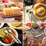 Charcuterie Accessories(25 Psc), Cheese Spreaders For Charcuterie Board, Mini Serving Spoons, Blank Toothpick Flags, Bowl For Christmas Pastry Making, forks And Mini Serving Tongs