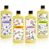 Serenity Sanctuary Bubble Bath for Women, Scented Gift Set for Adults, 51.2 fl oz (Pack of 4), with Shower Gel, Ladies Foaming Bath Variety, Mother's Day Gift for Mom, Christmas Gifts for Wife