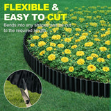 SJPULMO Corrugated Metal Edging, 6"x45Ft Rust-proof Landscape Edging Border