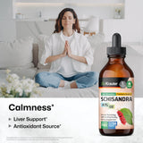 BIO KRAUTER Schisandra Berry Drops - Natural Schisandra Supplement for Mood Support - Alcohol & Sugar Free Extract - 4 Fl.Oz.