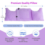 Zomaple Mastectomy Pillow - Post Surgery Pillow, Mastectomy Recovery Must Haves, Breast for After Heart Surgery, Reduction & Augmentation Patients Sleeping, Recovery Seatbelt Protection-Surgery Gift