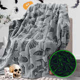 REXEO Halloween Blanket for Kids, Spooky Gifts Boo Basket Stuffers, 50"x60"
