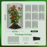 8 Pack Plant Protector from Animals, Wire Mesh Plant Cages for Garden – Sturdy Metal Plant Protectors to Keep Rabbits, Squirrels, and Animals Out – Ideal for Vegetables, Flowers, and Outdoor Plants
