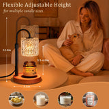 Walnut Candle Warmer Lamp with Timer, Birthday Gifts for Women, Room Decor