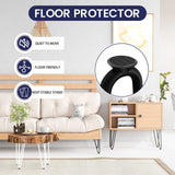 SMARTSTANDARD 4 Inch Heavy Duty Hairpin Furniture Legs, Metal Home DIY Projects for TV Stand, Sofa, Cabinet, etc with Rubber Floor Protectors Black 4PCS