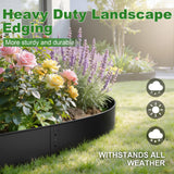 8 Inch Galvanized Steel Landscape Edging – Rounded Edge Metal Border