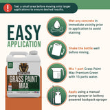 PetraMax Max Grass Paint for Lawn - Maintain Perfect Green Grass, Spray for Lawn & Shrubs Green Spray, Paint Pair with Petra Sprayers - Touch up Dog Spots - Non-Toxic Safe for Pets (Premium, 1 Gal)