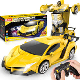 Britik Transform Remote Control Car Toys for Boys 4-6, Drift RC Car Yellow