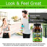 6000mg Extra Strength Yerba Mate High Potency, 60mg Caffeine Per Capsule, Extract Pills Supplements for Clean Natural Energy, Improved Focus, Concentration, Nootropics, Made in USA - 120 Caps