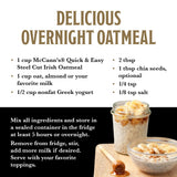 McCann's Irish Oatmeal, Quick & Easy Steel Cut Oats, 24 Ounce