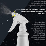 MaxTite 99.9% Isopropyl Alcohol (4 Gallons (16 Pack, 32 fl oz) - Includes Heavy-Duty Spray Nozzle - Made in USA