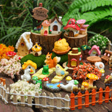 HIYZI 118 PCS Mini Fairy Garden Accessories Kit Miniature Garden Decorations Set Tiny Figurines for DIY Micro Landscape Terrarium Succulent Craft Decor Potted Horticulture Ornaments