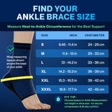 Modvel Foot & Ankle Brace Socks for Sprained Ankle Compression Sleeve - Plantar Fasciitis Relief Brace, Foot Support for pain Women & Men - Tendonitis & Arthritis Feet Sleeve, Stabilizing Ankles Wrap