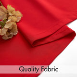 MIULEE Red Privacy Sheer Curtains That Let Light in 84 Inches Long Non-See-Through Semi Sheer Curtain Light Filtering Window Curtains Christmas Drapes for Living Room Bedroom 2 Panels Set