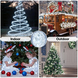 Soiarllt 246FT 600 LED Christmas Lights Outdoor Indoor Waterproof 8 Modes String Lights for Outside Cool White Christmas Tree Lights Plug in for Outside Bedroom Wedding Party Holiday Decorations
