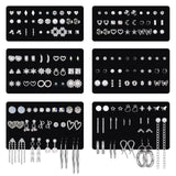 LOLIAS 90Pairs Hypoallergenic Stud Earrings Set for Sensitive Ears Women