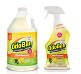 OdoBan Ready-to-Use Disinfectant and Odor Eliminator, Made in the USA, Citrus Scent, Set of 2, 32 oz Spray and 1 Gallon Concentrate