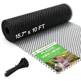 Tilvex 15.7" x10' Plastic Mesh Fence Roll,Heavy Duty Chicken Wire