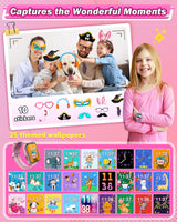 Sueseip Kids Smart Watches Girls Toys Age 6-8, HD Touchscreen Dual Cameras Kids Watch for Girl Ages 8-10, Kid Toy with 35 Games MP3 Learn Card for 5 6 7 8 9 Year Old Girl Christmas Birthday Gifts