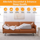 Ruqmuis Leg Elevation Pillow for After Surgery, 6inch Foam Leg Elevating Pillow for Swelling and Blood Circulation, Leg Wedge Pillow for Sleeping, Knee Pillow for Knee Hip Ankle Pain Relief, Grey