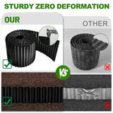 SJPULMO Corrugated Metal Edging, 6"x45Ft Rust-proof Landscape Edging Border