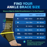 Modvel Foot & Ankle Brace Socks for Sprained Ankle Compression Sleeve - Plantar Fasciitis Relief Brace, Foot Support for pain Women & Men - Tendonitis & Arthritis Feet Sleeve, Stabilizing Ankles Wrap