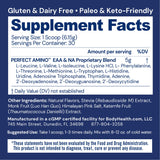 BodyHealth PerfectAmino Powder - BCAA and EAA Powder for Pre and Post Workout - Amino Acid Energy Drink for Men and Women to Support Lean Muscle and Recovery - Chocolate - 30 Servings