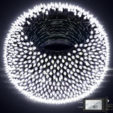 1500 LED 492FT Christmas Lights Outdoors, Green Wire LED String Lights with Timer Memory, Christmas Tree Lights for Indoor Outdoor Christmas Decorations Party Xmas Wedding Garden Patio Cool White