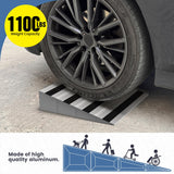Nuvium 4" Rise Modular Threshold Ramp for Doorways, Stable Wheelchair Ramp for Home Steps, Aluminum Door Ramp and Curb Ramp for Scooters, Power Chairs, Cars, 1100LBS Load Capacity
