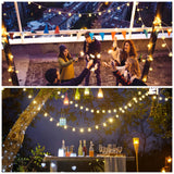100ft Globe String Lights Indoor Outdoor Waterproof, 200 LED Christmas fairy Lights Plug in with Remote, Connectable Hanging Lights for Bedroom Classroom Camping Patio Wedding Garden Decor, Warm White