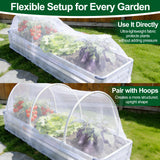 2 Pack Garden Netting for 8x4FT Raised Beds, Ultra-Fine Mesh Plant Covers with Drawstring, Bird, Pest & Small Animal Barrier for Vegetables, Fruits & Flowers