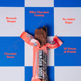 Barebells Protein Bars - Protein Snacks with High Protein - Chocolate Protein Bars - Perfect on The Go Protein Snack & Breakfast Bars (12 Count (Pack of 1), Plant Based - Fudge Brownie)