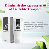 5th & Glow Cellulite Factor - Skin Tightening Cream for Body, Thighs, Legs & Butt - Skin Firming Anti-Cellulite Lotion for Smoother Skin & Stomach - 6 oz