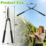 Hedge Shears,30" Hedge Clippers with Sharp Blades Lightweight Garden Scissors for Trimming Bushes Shrubs Manual Plant Shears Gardening Tools with Comfortable Handle for Gardening Landscape Care