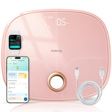 Etekcity Smart Rechargeable Scale for Body Weight, BMI, Fat, Muscle Mass, FSA HSA Eligible, Digital Bathroom Scale with 13 Metrics, Secret Mode, Bluetooth Connect to Free Apps, Cotton Candy Pink