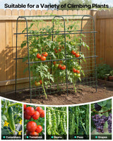 Suteck Cucumber Trellis for Raised Bed 63" x 63" U-Shaped Metal