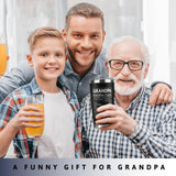 KATLADIZ Grandpa Gifts - Grandpa Birthday Gifts from Grandchildren - Fathers Day Gift, Birthday Christmas for Grandfather - Grandfather Gift Ideas from Granddaughter, Grandson - 20 Oz Black Tumbler
