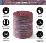 S SATC 150 PCS Sanding Disc 60 80 100 120 150 180 240 320 400 600 Grit Sanding Discs 5 Inch 8 Hole Hook and Loop Sanding Discs for Random Orbital Sander