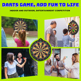 Magnetic Dart Board for Kids - 12pcs Magnetic Darts, Indoor/Outdoor Kids Games and Party Games, Christmas Birthday Gifts Toys for 3-12 Year Old Boys