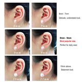 Large Pearl Earrings for Women - Hypoallergenic Striking Visual Presence