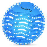 Urinal Screen Deodorizer (12 Pack) Urinal Cakes Anti-Splash Toilet Smell Refresher protection for Bathroom Office Stadiums Schools with Free Gloves - 12pcs Blue Ocean Breeze