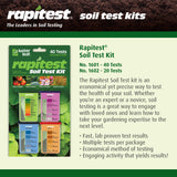 Rapitest Soil Test Kit for Gardens, Vegetables, Flowers and Lawns. USA designed and assembled soil tester completely, quickly and accurately measures/analyzes soil pH acidity and garden nutrients