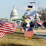 4th of July Porch Goose Outfits Patriotic Goose Costume for Outdoor Decor