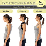 Neck Stretcher & Posture Corrector for Women and Men, FSA HSA Eligible, Cervical Traction for Spine Alignment, Adjustable Upper Back Brace & Elastic Support for Shoulder Back Pain Relief (Dark Blue)