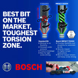 Bosch Impact Tough Phillips #2 Screwdriving Power Bits, 3-1/2 Inch, 10-Pack