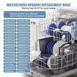 WD28X26099 WD28X34744 Dishwasher Lower Rack Compatible with GE Dishwashers - Replaces WD28X24396,WD28X22659,WD28X28918. Fits Models GDF510PSR3SS, GDF510PSM0SS, GDF510PSMOSS, GDF535PSR0SS, GDF510PSR6SS
