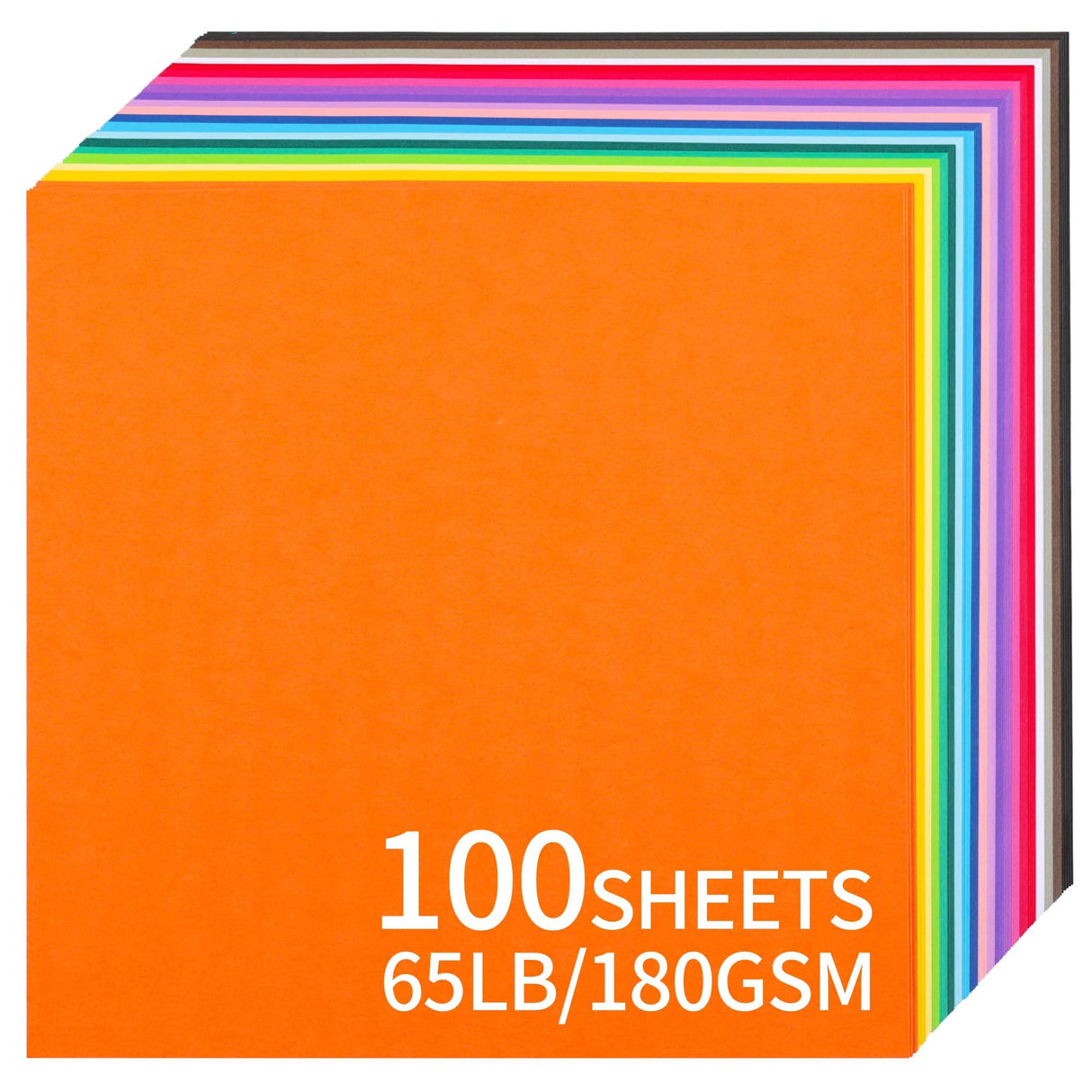 100 Sheets Colored Cardstock - 20 Colors 12 x 12 inch Card stock for Paper Crafts,Christmas Cards Making,Scrapbooking,Paper Starter Kit for Kids/Adults in Home/Party/School Supplies 65LB/180GSM UAP10