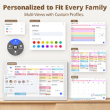 Dragon Touch 15.6" digital calendar chore chart – 1080P full HD interactive touchscreen, smart family planner, Hearth Display wall & desk mountable for seamless scheduling