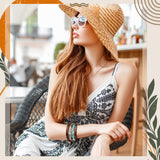 Sasylvia 6 Pcs Turquoise Bracelet for Women Leather Bracelet Western Jewelry for Women Multilayer Boho Cuff Bangle Set(Retro)
